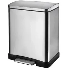 Мусорное ведро WeltWasser Lassy MT 12L (матовая сталь)