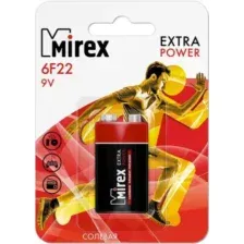 Батарейка крона Mirex 6F22 (1 шт)