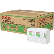 Бумажные полотенца Laima Advanced White / 111338