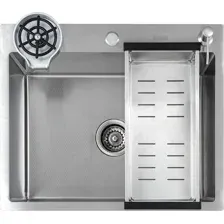 Мойка кухонная Futur FK 5550 Eco Embossing Pop-up Rinzer plus (сатин)