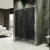 Душевая дверь MaybahGlass 195x160 MGD-1638-5 (графитовое стекло/хром матовый)