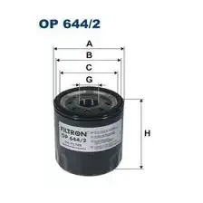 Масляный фильтр Filtron OP644/2