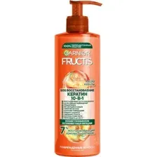 Крем несмываемый GARNIER Fructis SOS Кератин Восстановление 10 в 1 комплексный, 400 мл