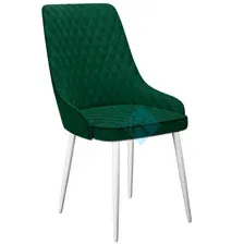 стул кухонный DikLine 305 White (микровелюр К), К13 изумруд