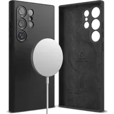 Чехол Ringke Silicone Magnetic Magsafe для Galaxy S24 Ultra (черный)