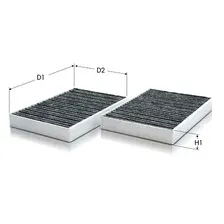 Фильтр, воздух во внутренном пространстве TECNECO FILTERS CK1290C-2