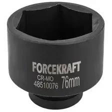 FK48510076 Головка ударная глубокая 1', 76мм (6гр) FORCEKRAFT