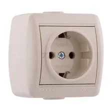 Розетка Lezard Nata 710-0300-122 (кремовый)