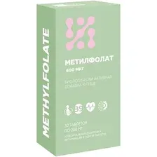 БАД BioTerra Метилфолат 600 мкг (30 таблеток)
