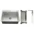 Кухонная мойка Schtoff Best Silver 6050 + коландер металл K-1 BLACK + дозатор SD-1 SILVER