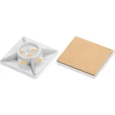 Площадка для хомут-стяжки Starfix SM-55759-100, белый, 27х27 мм, 100 шт