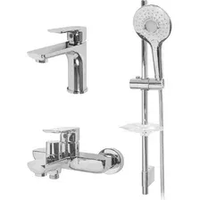 Набор смесителей Hansberge H7099C (хром)