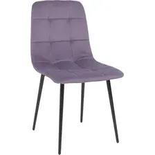 Стул Алвест AV 406-N, сливовый бархат Confetti plum/черный