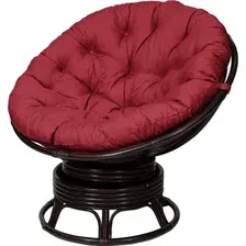 Кемпинговое кресло Мир Ротанга Papasan 23/01В (шоколад/бордовый)