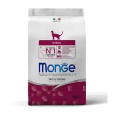 Сухой корм Monge Cat Daily Line Indoor для домашних кошек, из курицы 400гр