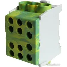 Клемма КС КВС распределительная с двойным винтом 2x35/4x25 92091 (желто-зеленый)