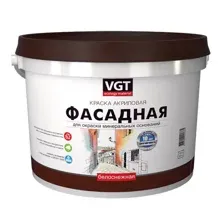 Краска VGT ВД-АК-1180 Фасадная Белоснежная (15 кг)