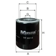 Фильтр масляный MFILTER TF 6513 Fiat Ducato 2.3JTD 02>, Iveco Daily 2.3 02>