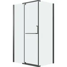 Душевой уголок Grossman Pragma 100x90x195 120.K33.03.1090.21.02 (черный матовый/стекло шиншилла)