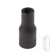 9TD403-10M KING TONY Головка для поврежденного крепежа 1/2', 10 мм 9TD403-10M