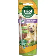 Лакомство для собак Triol Аппетитные колбаски из ягненка (40 г)