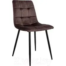 Стул AksHome Dallas (темно-бежевый велюр 38/черный)