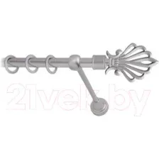 Карниз для штор Lm Decor Веер 006 1р гладкий (сатин, 2.8м)