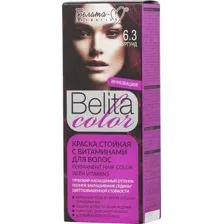 Краска стойкая для волос Belita сolor 6.3, бургунд.