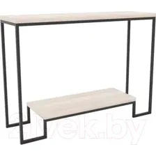 Консольный столик Hype Mebel Голд 100x35 (черный/древесина белая)