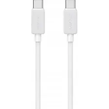 Кабель Usams US-SJ691 USB Type-C - USB Type-C (1 м, белый)