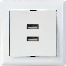 Розетка USB Mutlusan Daria 2120 449 0101 (белый)