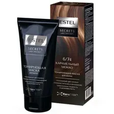 Маска для волос Estel Secrets Цвет-Эксперт тон 6.74 Карамельный мокко 150мл