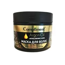 Маска для волос Compliment Argan Oi+Hyaluronic Acid питание и восстановление 300мл