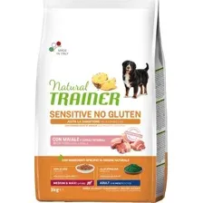Сухой корм для собак Trainer Natural Sensitive No Gluten Medium&Maxi Adult свинина (3кг)