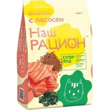 Наш рацион корм для кошек (Лосось) 400 г