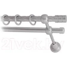 Карниз для штор Lm Decor Цилиндр 088 2р витой (сатин, 2.8м)
