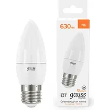 Лампа Gauss Basic E27 7W 3000K / 10302172