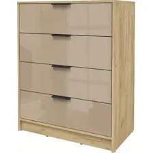 Комод Интерлиния Концепт КТ-К80 Глосс (дуб золотой/капучино глянец)