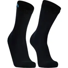 Носки DexShell Ultra Thin Crew DS683BLKL (черный/голубой)