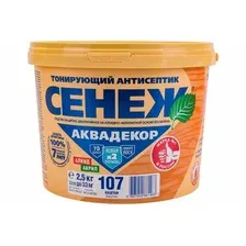 Антисептик Сенеж Аквадекор 107 каштан 2,5 кг