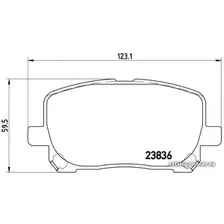 Тормозные колодки Brembo P83061