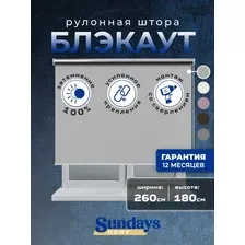 Рулонные шторы Sundays Home LM 168-07 260x180 (серый)