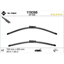 Щетка стеклоочистителя 119398 VALEO