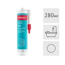Силиконовый герметик Penosil Sanitary Silicone санитарный прозрачный, 280 мл