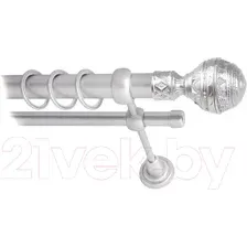 Карниз для штор Lm Decor Ампир 161 2р гладкий 25/16мм (сатин, 3м)