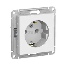 Розетка Systeme (Schneider) Electric AtlasDesign ATN001343 с заземлением (лотос)
