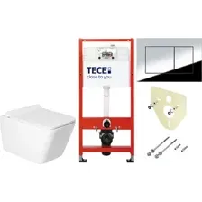 Унитаз подвесной с инсталляцией Saniteco KW-9004W + TECE Kit 9400412