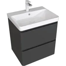 Aquanet Тумба под умывальник Эмбер 60 330466 (черный матовый)