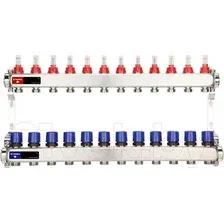 Запорная арматура Varmega Коллектор для теплого пола с расходомерами VM15112 ВР 1"