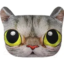 Декоративная подушка Matex Animals Кот желтые глаза 15-949 (серый/желтый)